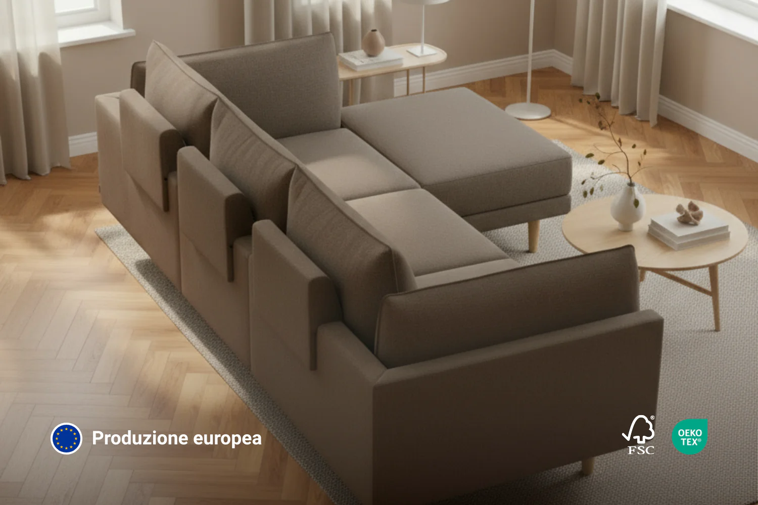 Divano modulare Donna 4 posti con funzione letto - Image 4