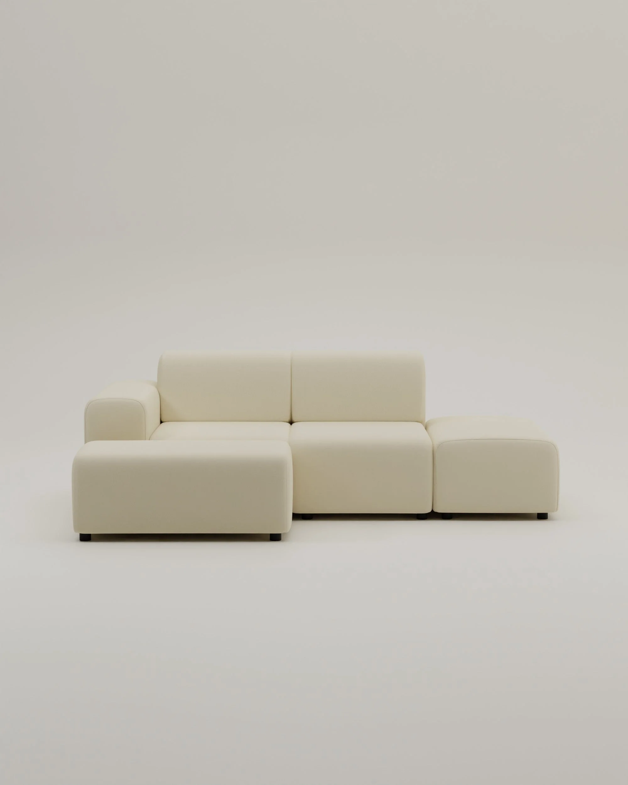 Divano angolare modulare Nina a 4 posti Mini con funzione letto - Image 56